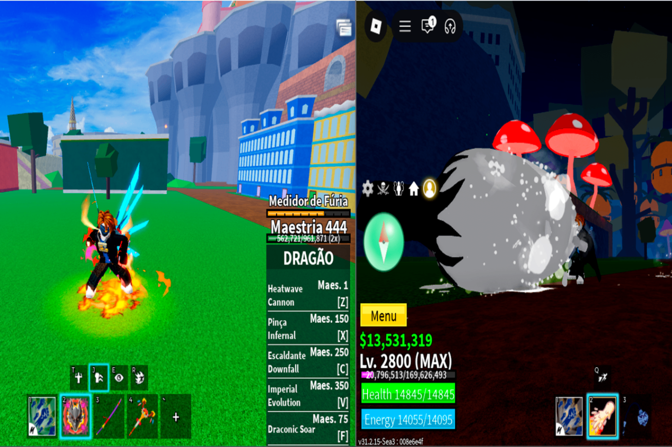 🍀Conta com Chance de Dough V2 ou Dragon equipada