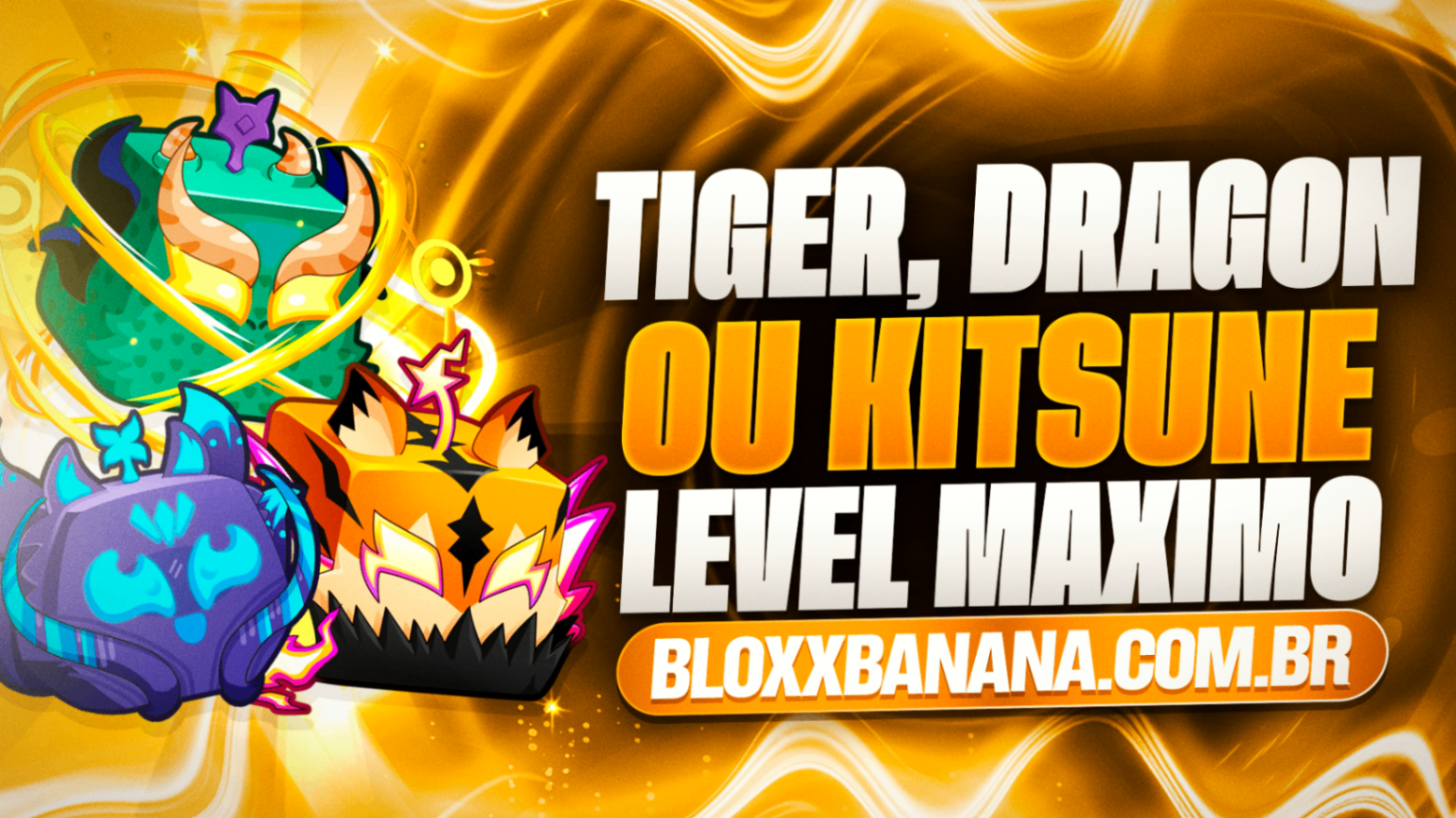 🍀Conta com Chance de Kitsune, Tiger ou Dragon